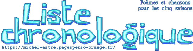 Liste chronologique