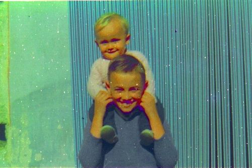 Mon frère et moi, en mai 2003